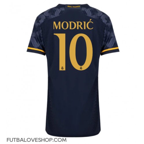 Dres Real Madrid Luka Modric #10 Preč pre Ženy 2023-24 Krátky Rukáv